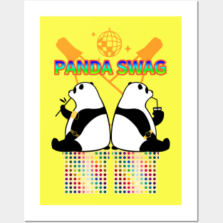 panda swag Posters and Art